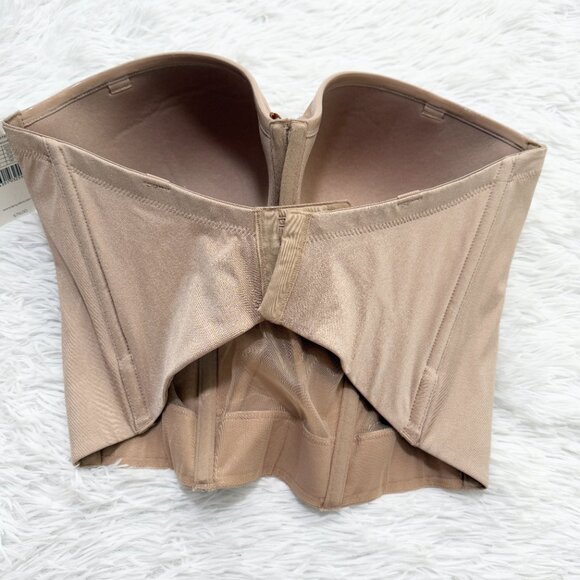NWT Women Le Mystere Soiree Buster Bandeau Corset in Nude Size 36DDD - Picture 6 of 9